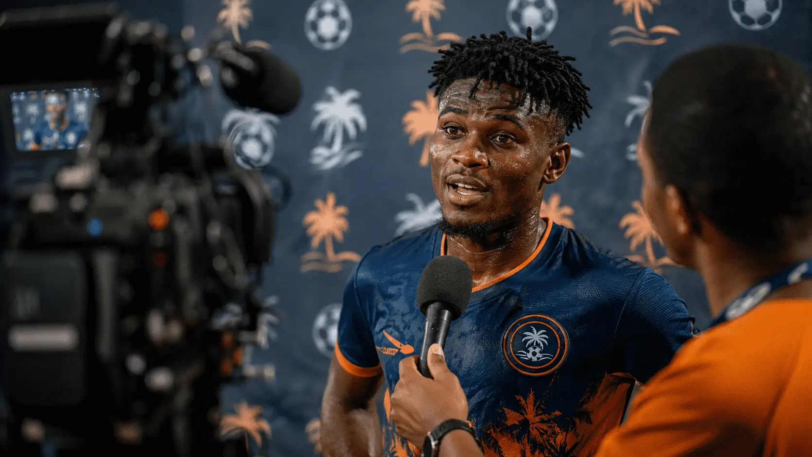 Pre-match interview coverage