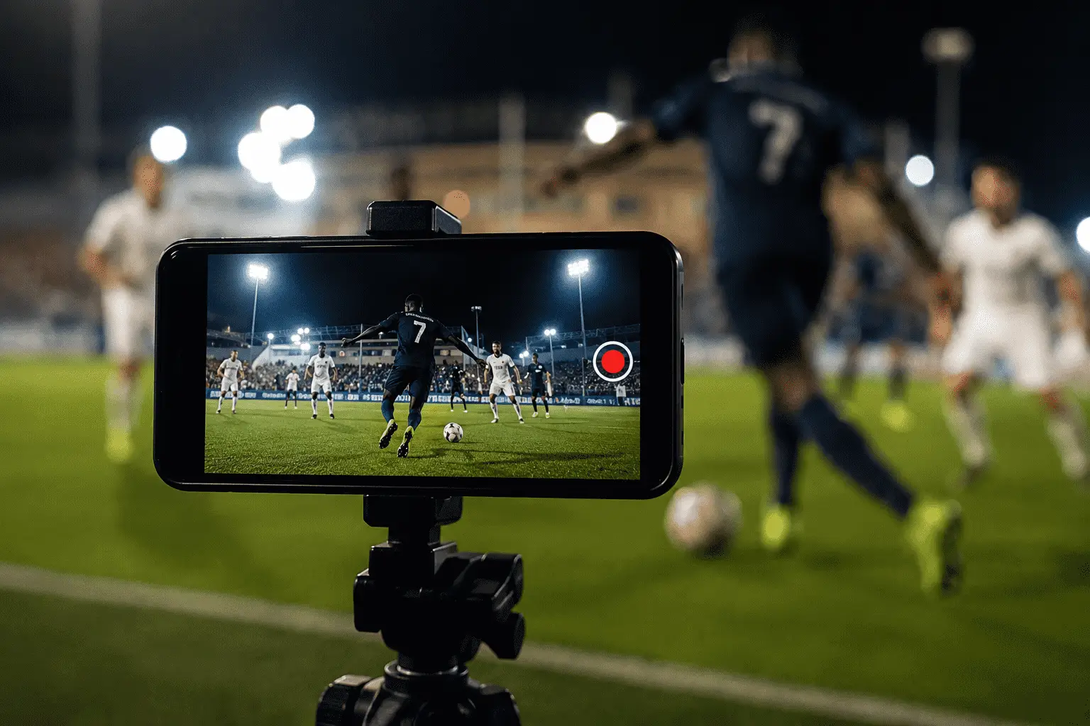 Football match highlights for social media
